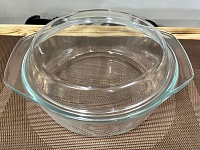 Кастрюля Жаропрчная с крышкой, стекло 1,4 л.