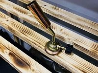 Горелка газ. с пьезорозжигом, латунь, широкое сопло Чингисхан
