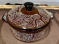 Горшочек с крышкой для запекания и сервировки. 480 мл., шоколад